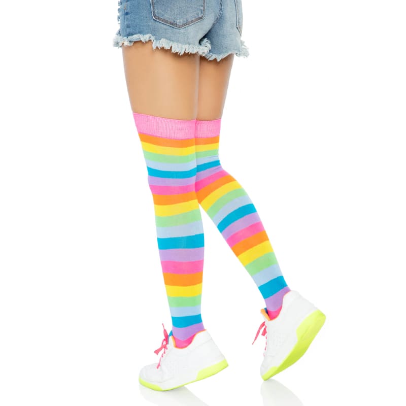 Tights Rainbow Socks Thigh High