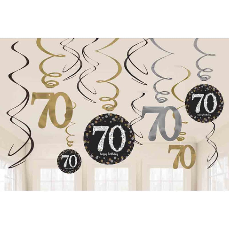 Hanging Swirls Sparkling Celeb 70 Pk12