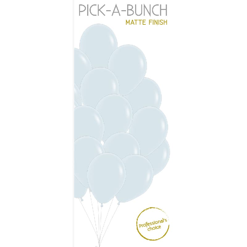 Balloons 30cm Matte White Pk18 DNR