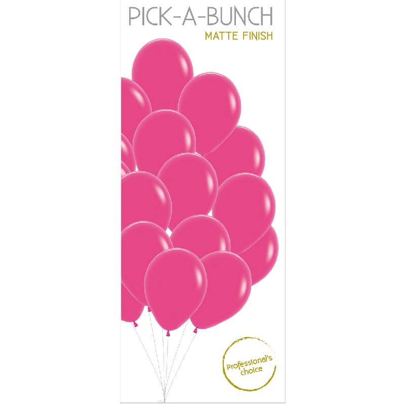 Balloons 30cm Matte Fuchsia Pk18 DNR