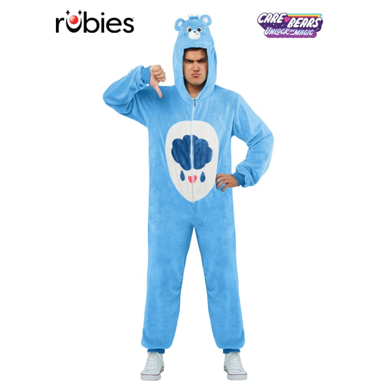 Costume Adult Carebears Grumpy Blue M