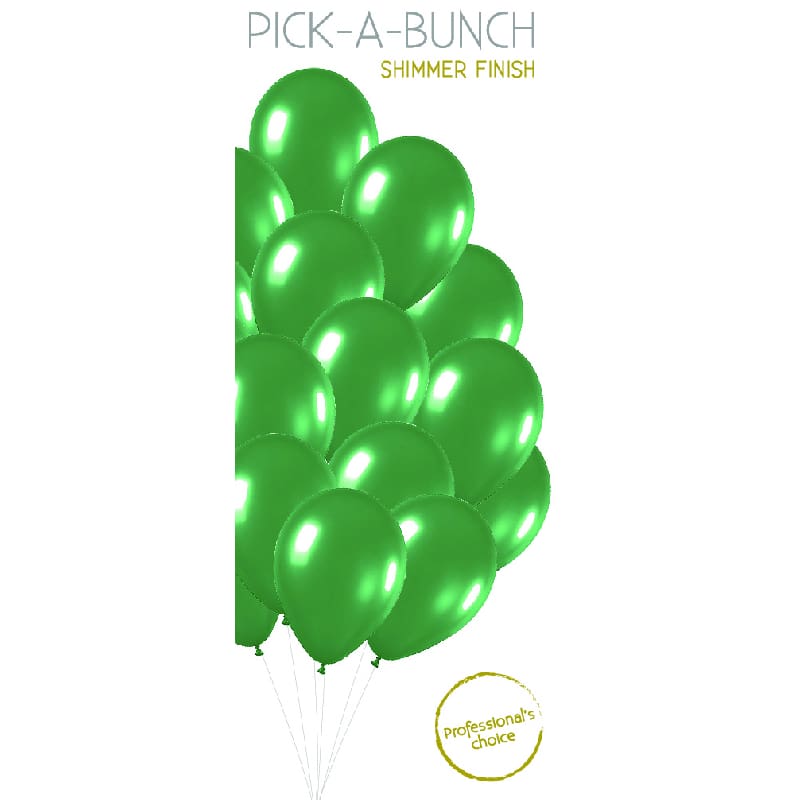 Balloons 30cm Metallic Em Green Pk18 DNR