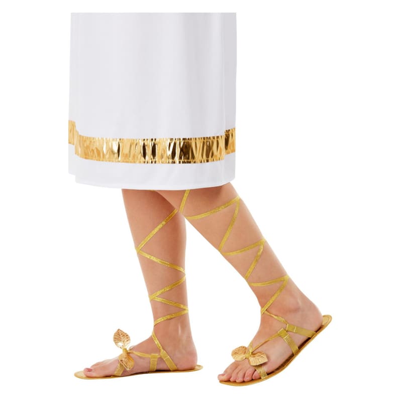 Sandals Grecian Lace Up Gold