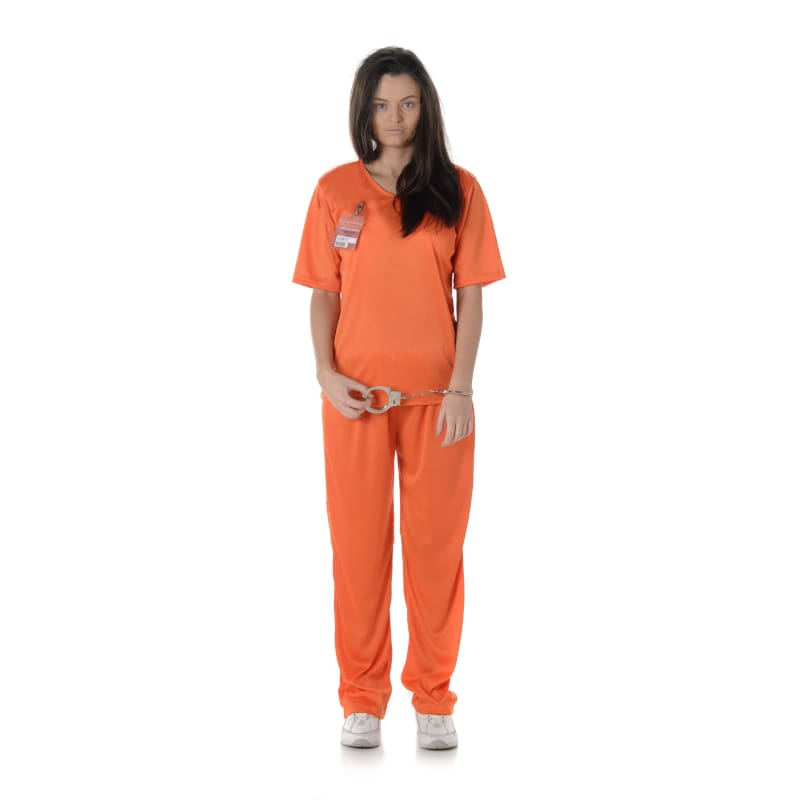 Costume Adult Prisoner Orange Female M