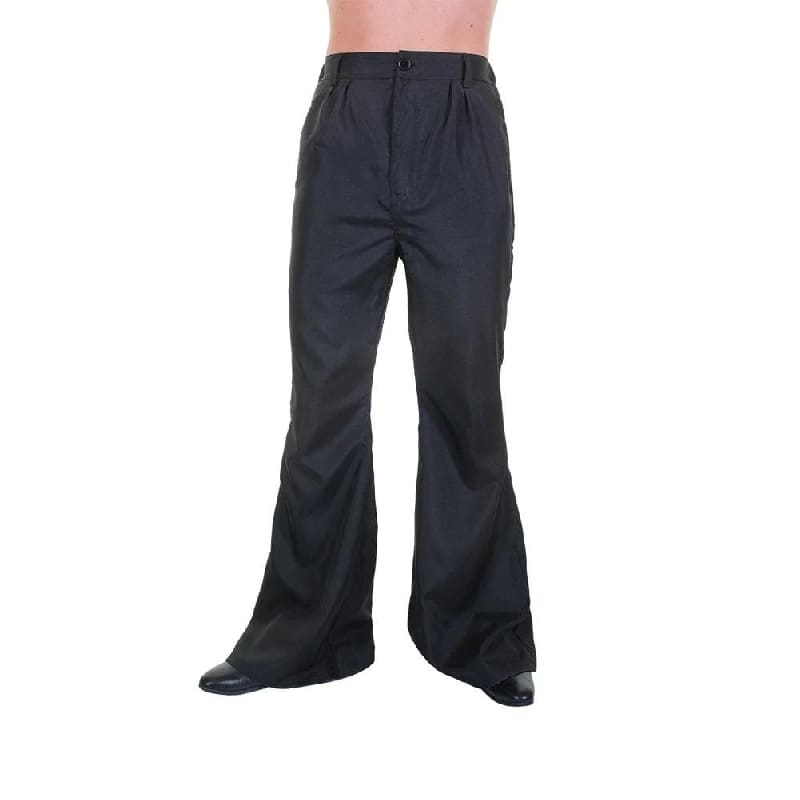Costume Adult 60s Flared Trouser Black M