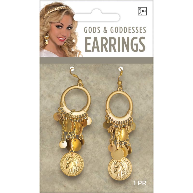 Earrings Goddess Gold Pk2
