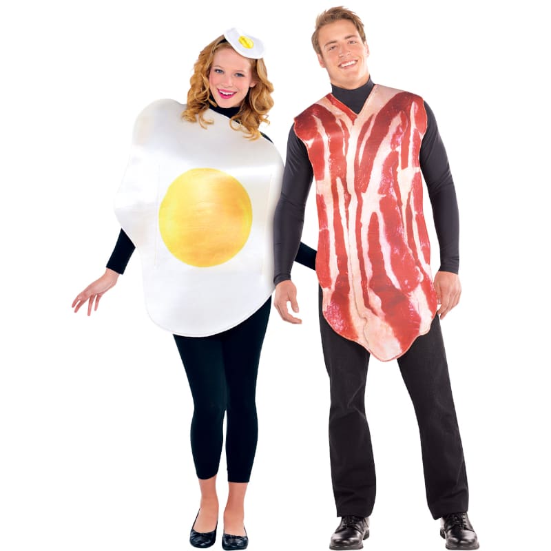 Costume Adult Bacon and Egg Couples Set