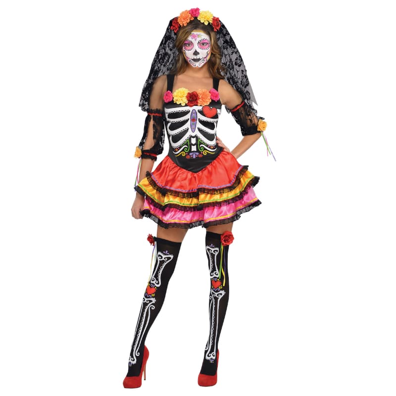Costume Adult Day of Dead Senorita 10-12