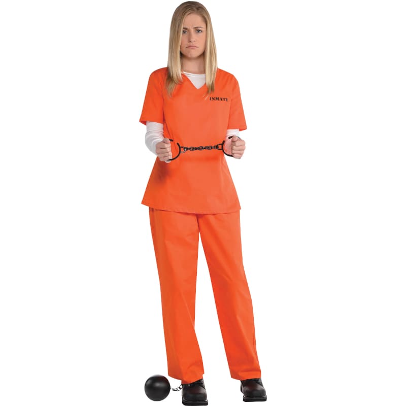 Costume Adult Prisoner Orange Female STD
