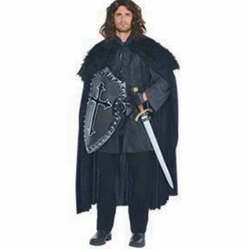 Costume Adult Furry Cloak Black