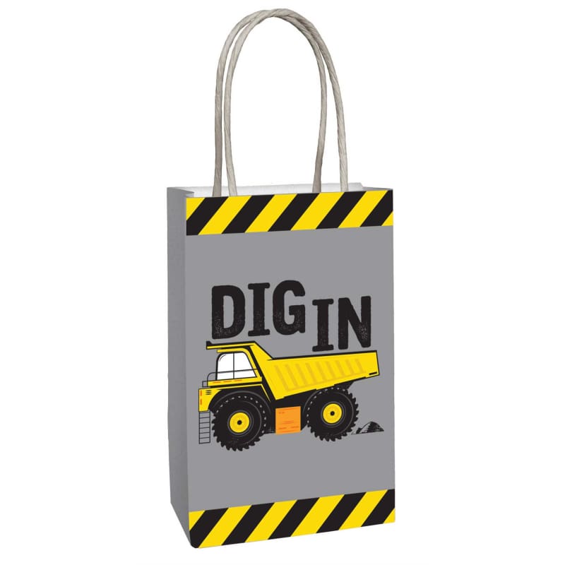 Construction Paper Kraft Bags Pk8