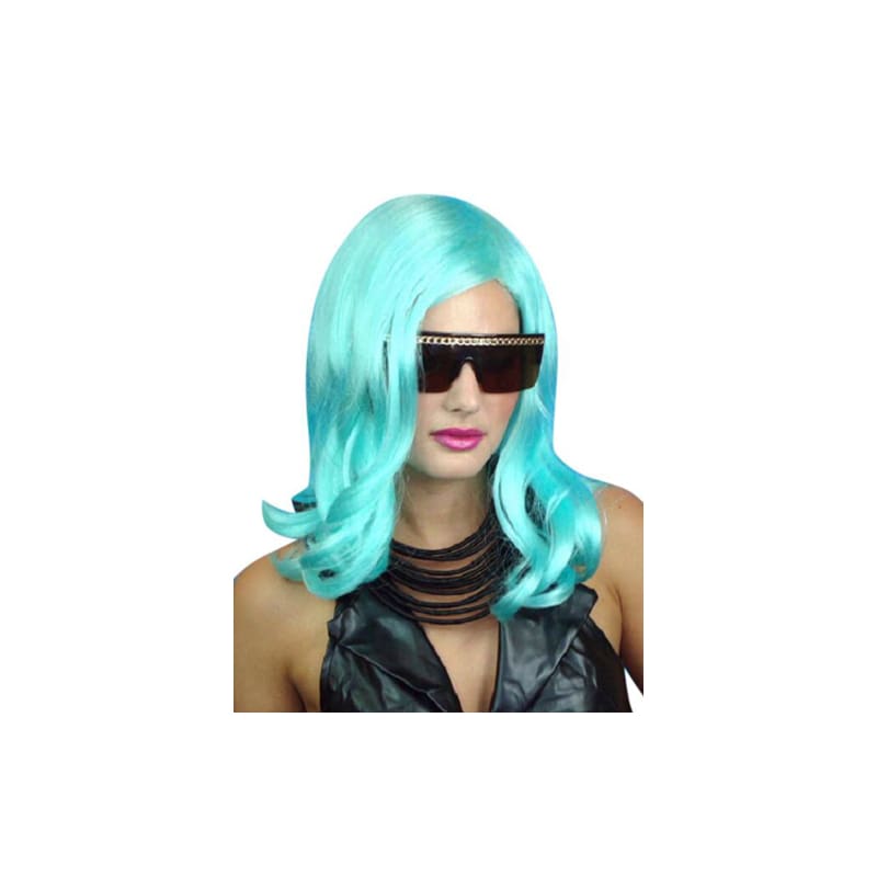 Wig Lady Gaga Aqua Premium
