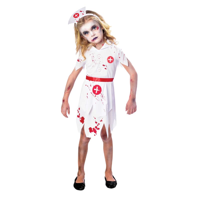 Costume Child Zombie Nurse 7-8