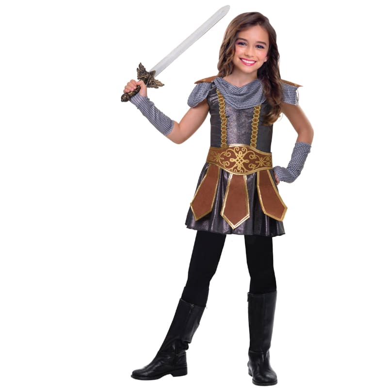 Costume Child Knight Warrior Girl 5-6