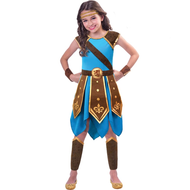 Costume Child Roman Warrior Girl 5-6