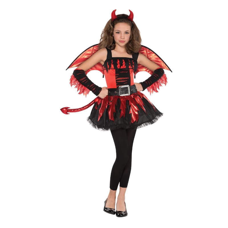 Costume Child Devil Girl Daredevil 10-12