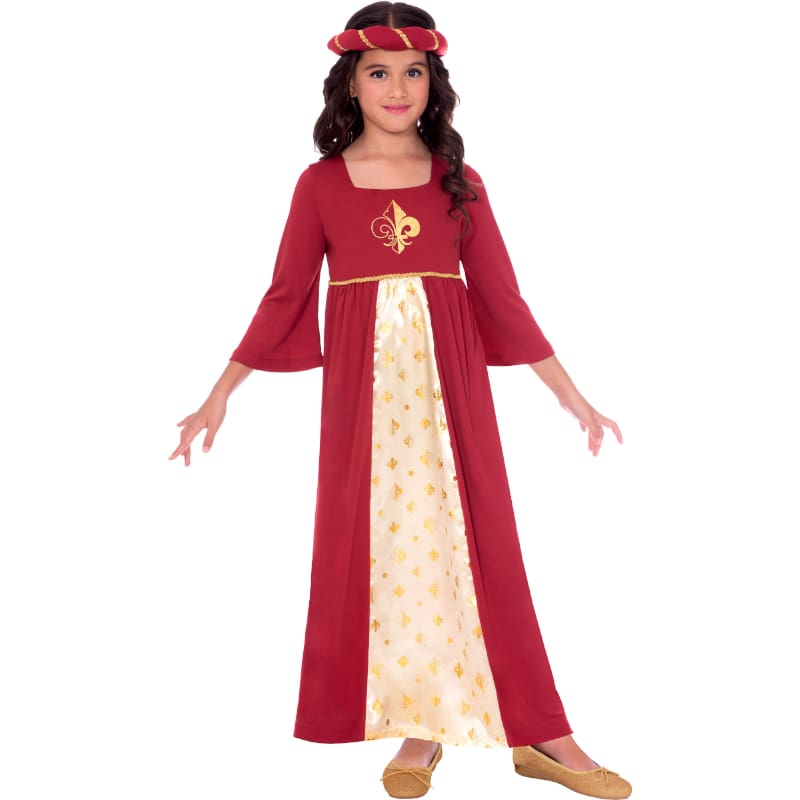 Costume Child Tudor Princess Red 6-8