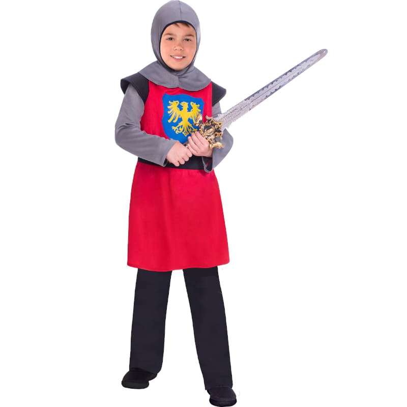 Costume Child Medieval Knight Red 8-10