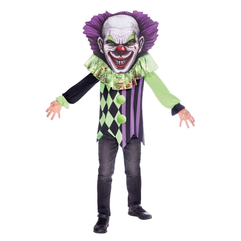 Costume Child Clown Scary Big Head 6-8