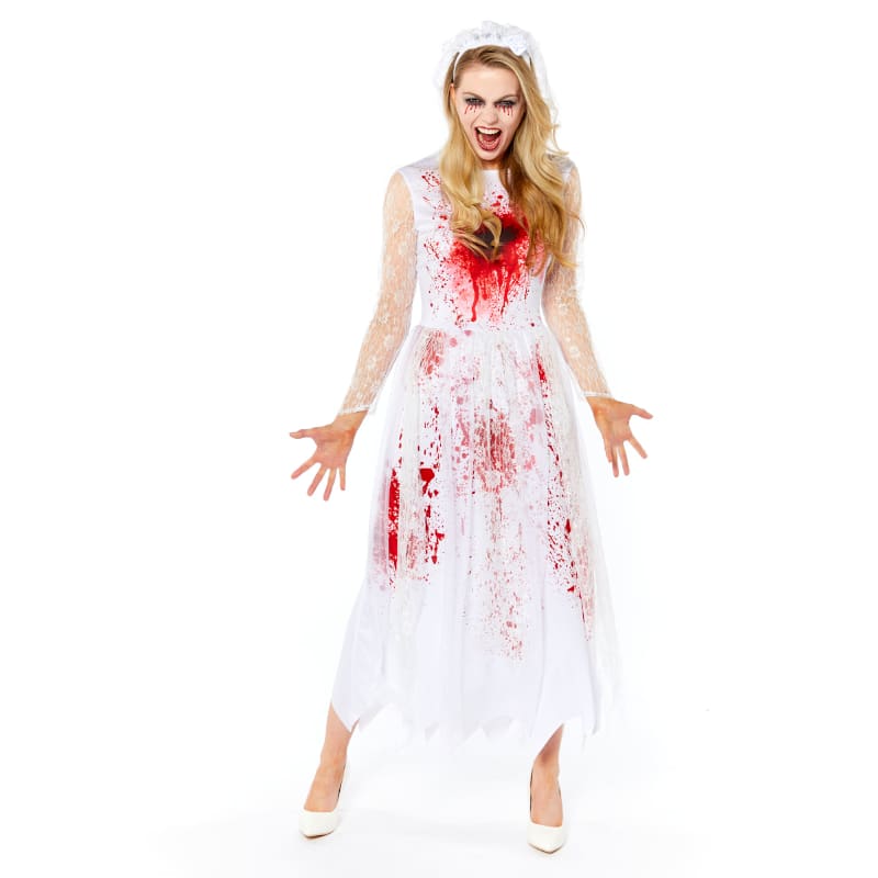Costume Adult Bloody Bride 10-12