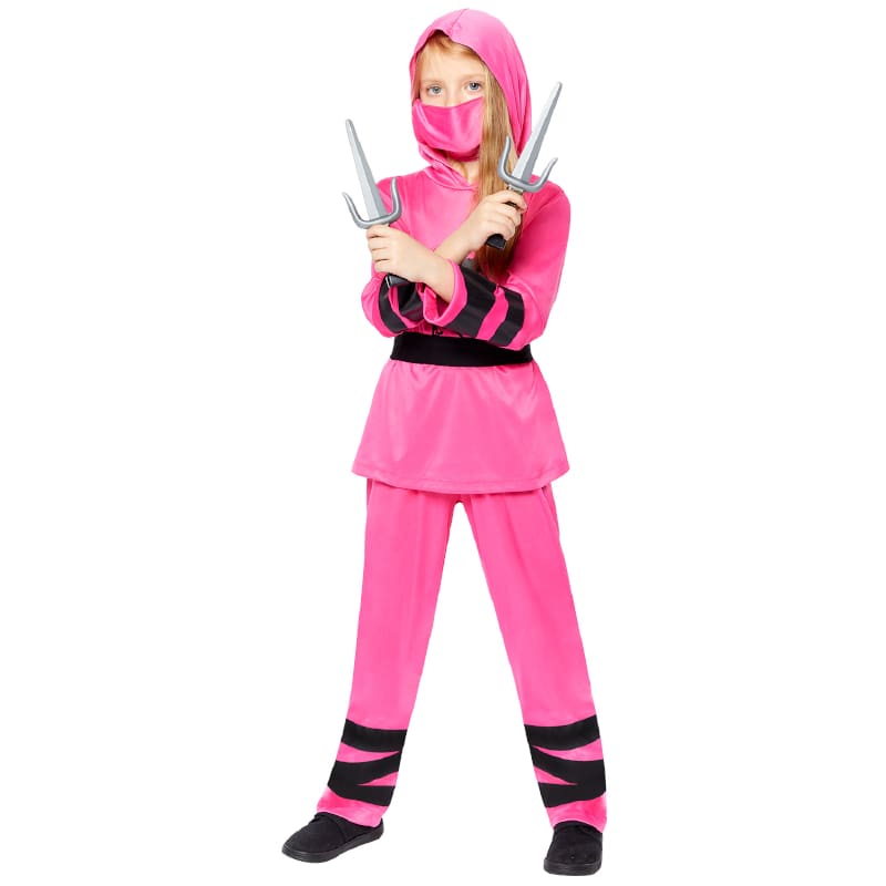 Costume Child Ninja Pink 6-8