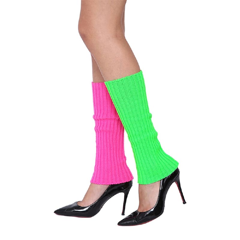 Leg Warmers Pink and Green