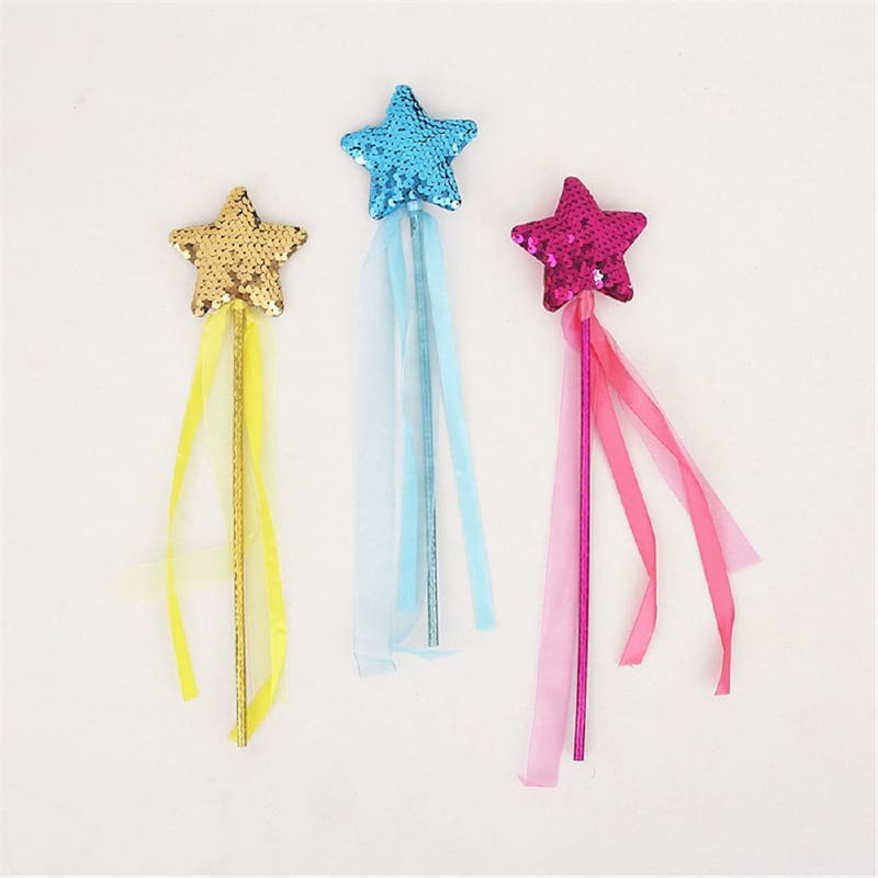 Wand Sequin Stars Assorted