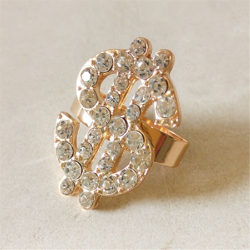 Ring Gold Dollar Sign