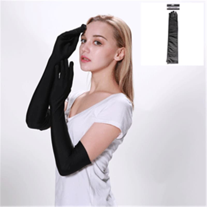 Gloves Long Black