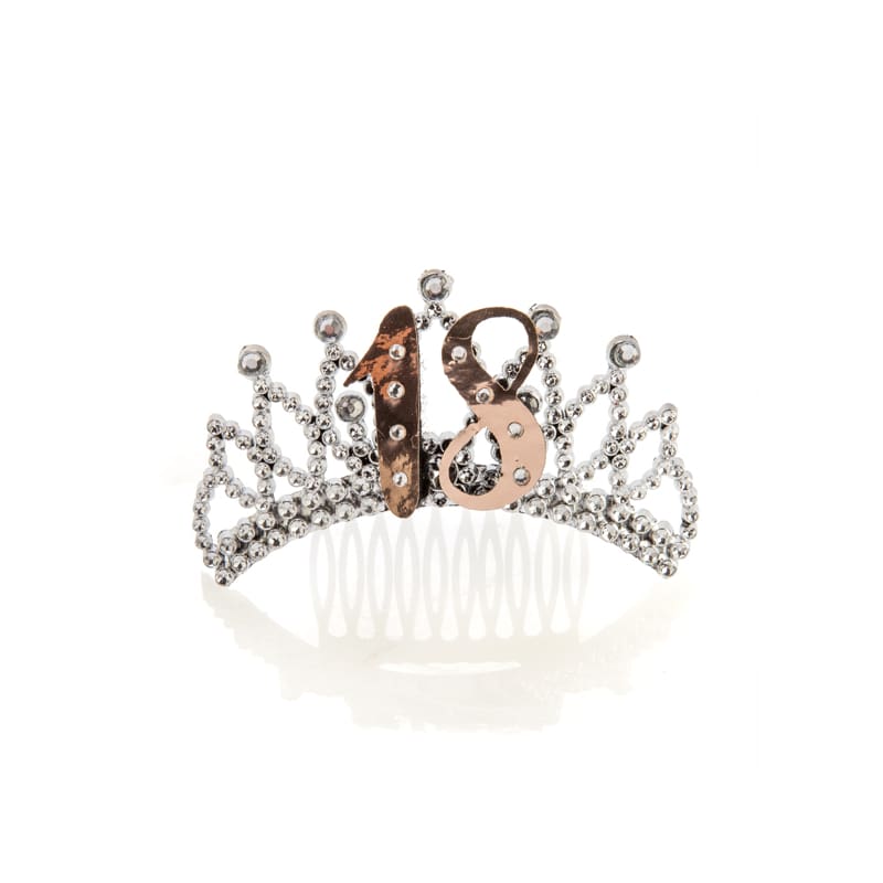 Tiara 18th Rose Gold Clip On