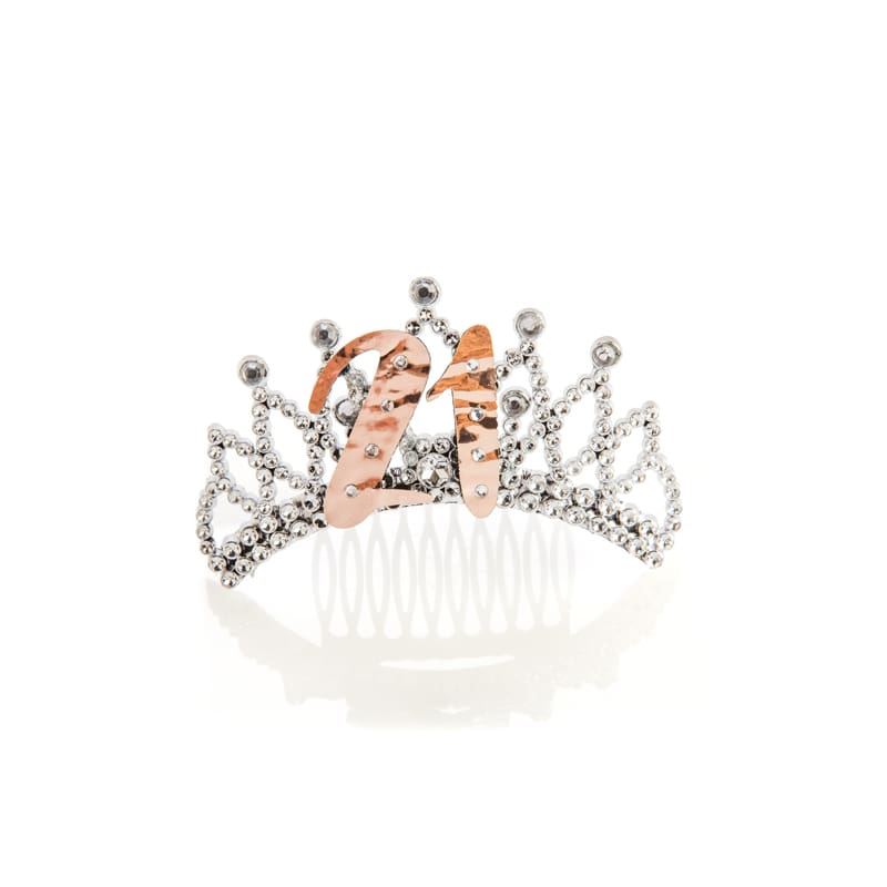 Tiara 21st Rose Gold Clip On