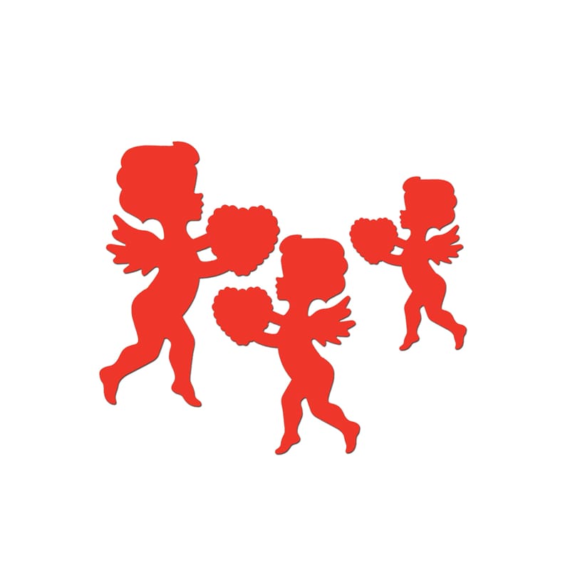 Cutout Cupid Red Asst Sizes Pk6
