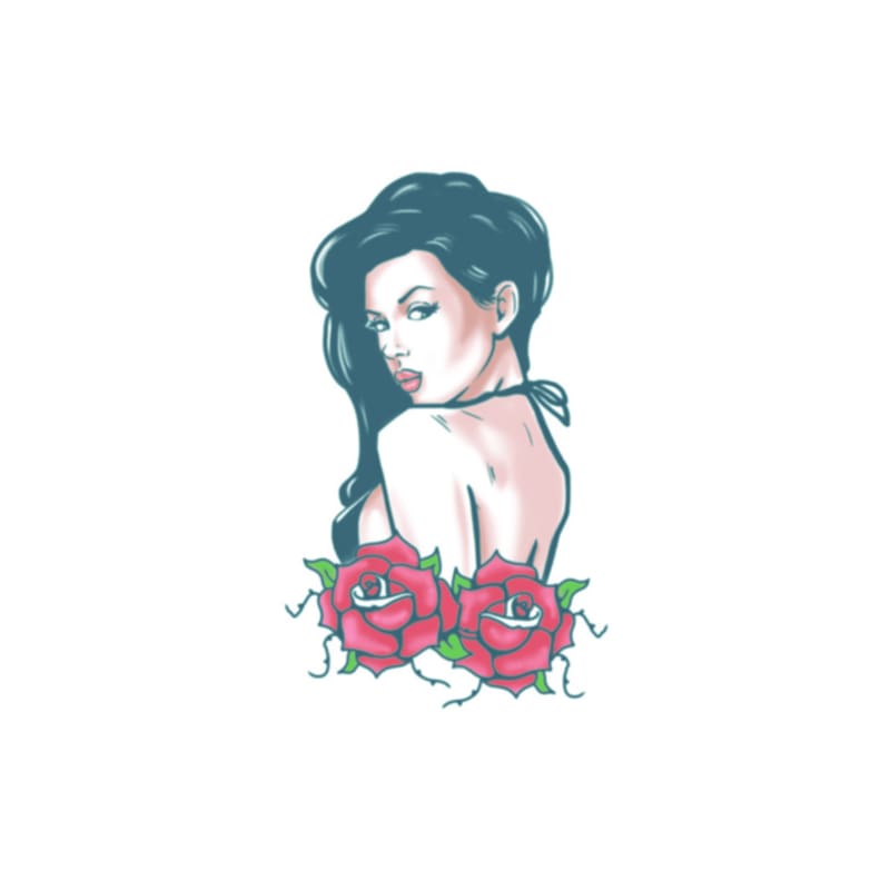 Tattoo Biker Rose Pin Up