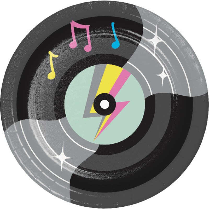 Birthday Beats Lunch Plates Pk8