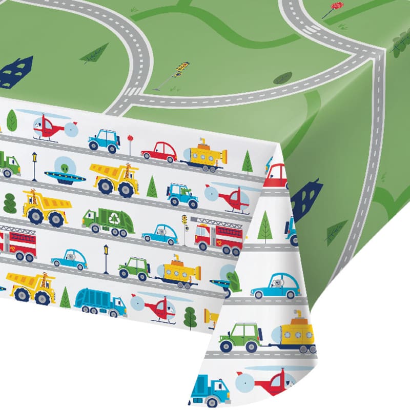 Transportation Tablecloth Rect Paper