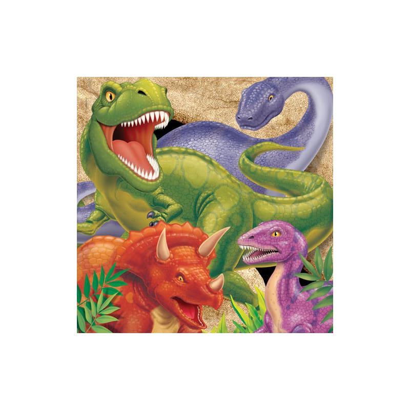 Dino Blast Lunch Napkins Pk16