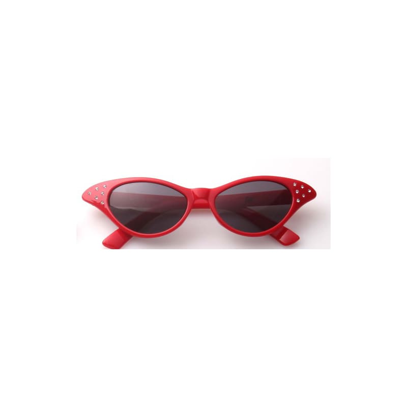 Sunglasses 50's Red with Diamonties