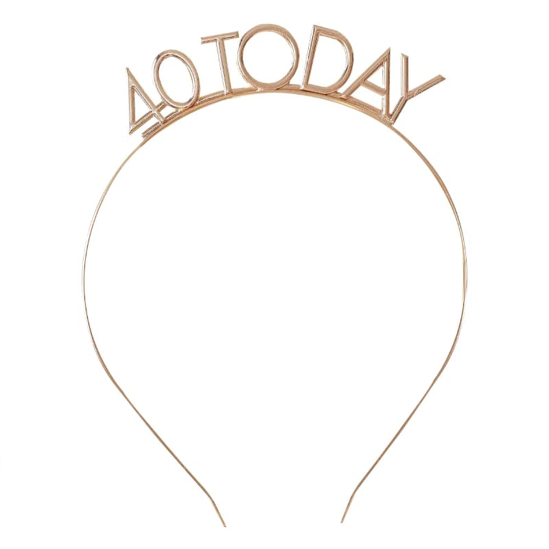 Headband 40 Today Gold