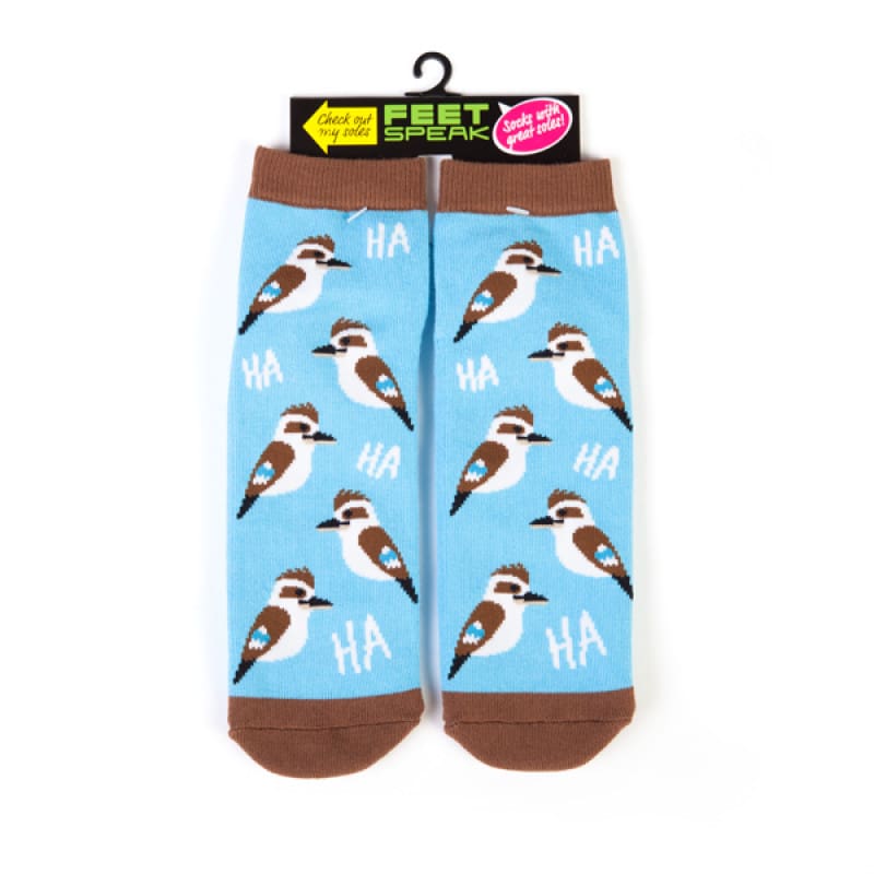 Socks Feet Speak Kookaburra