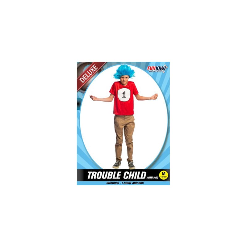 Costume Child Thing 1 or 2 Trouble Child