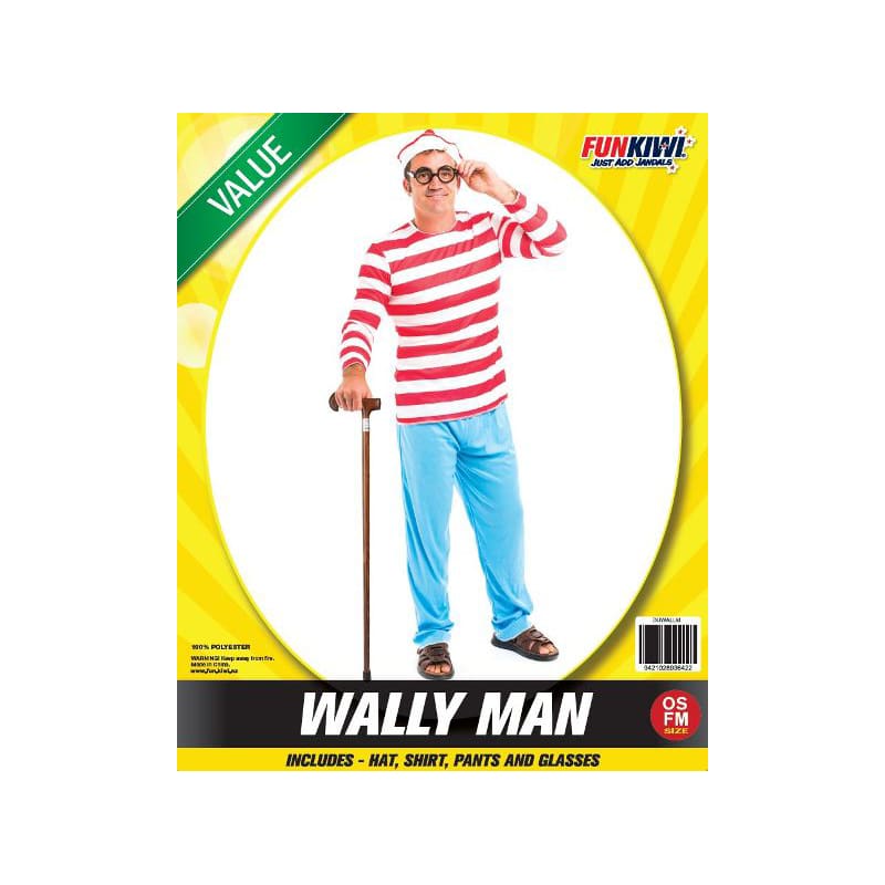 Costume Adult Where's Wally