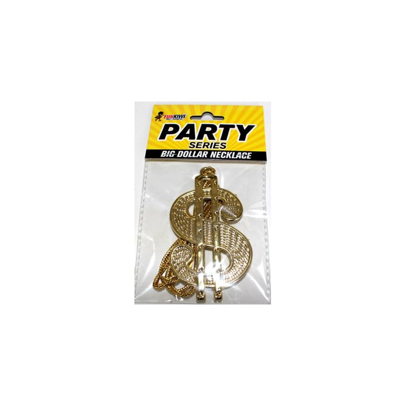 Chain Gold Dollar Sign Plastic