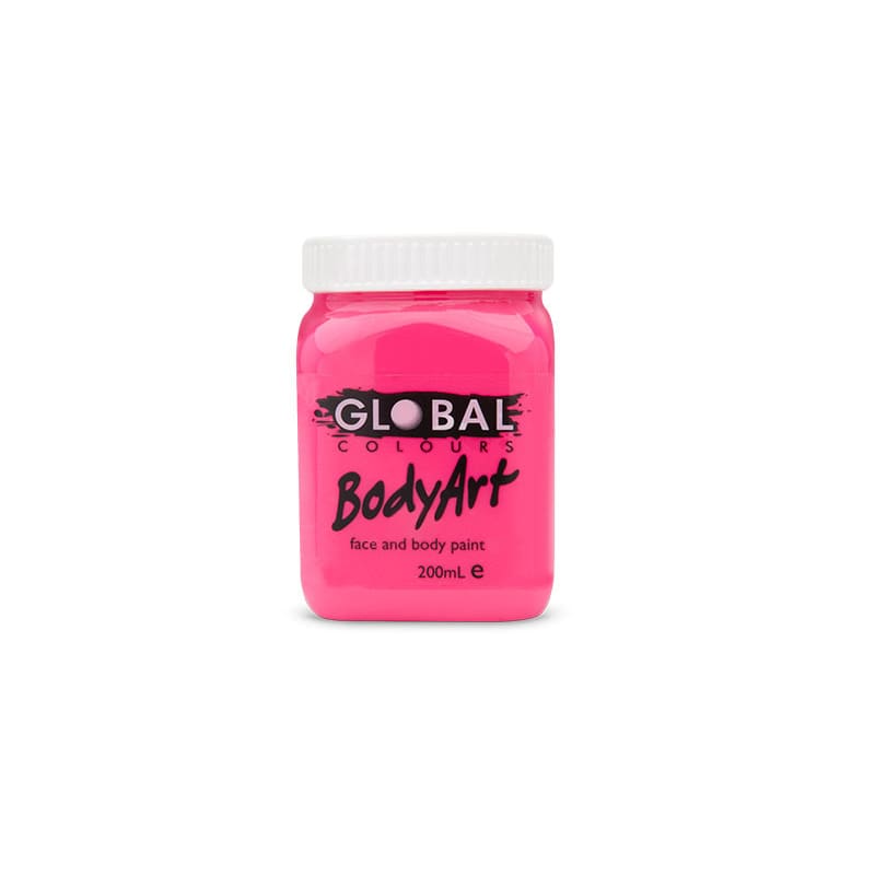 Face Paint 200ml Fluro Pink Global