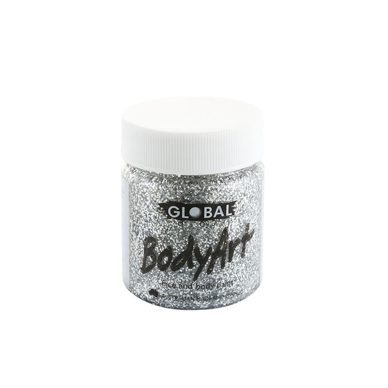 Face Paint 45ml Glitter Silver Global