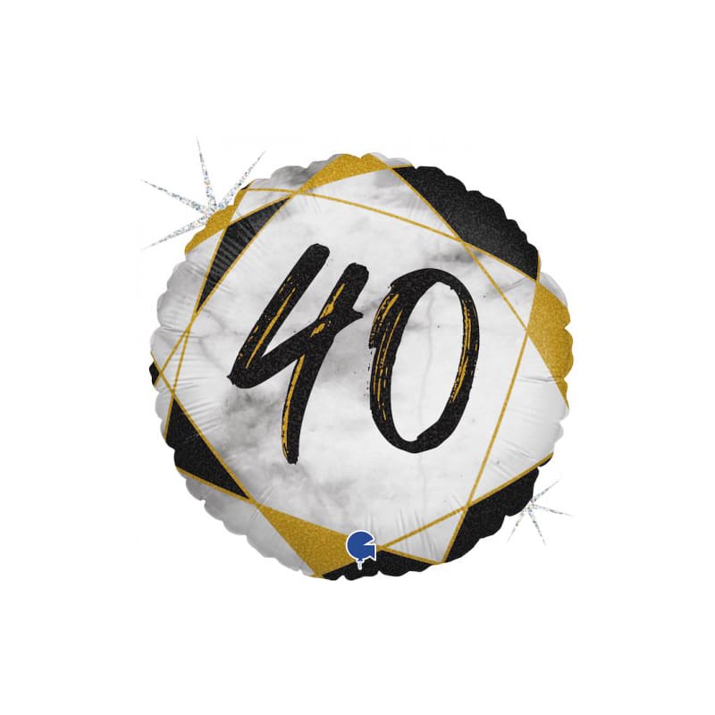 Foil 45cm 40 Marble Black