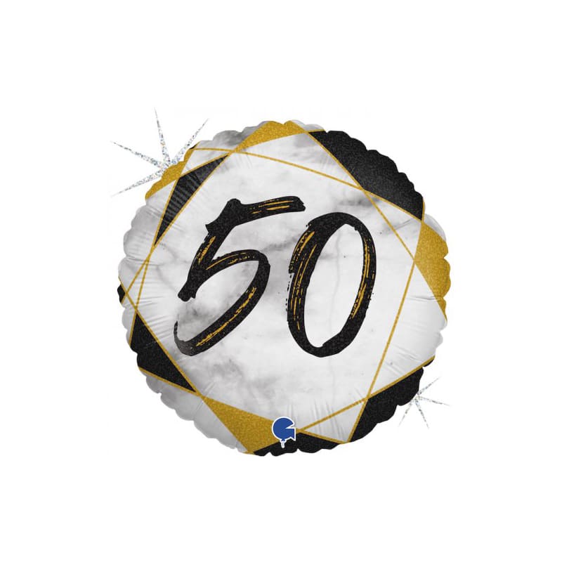 Foil 45cm 50 Marble Black