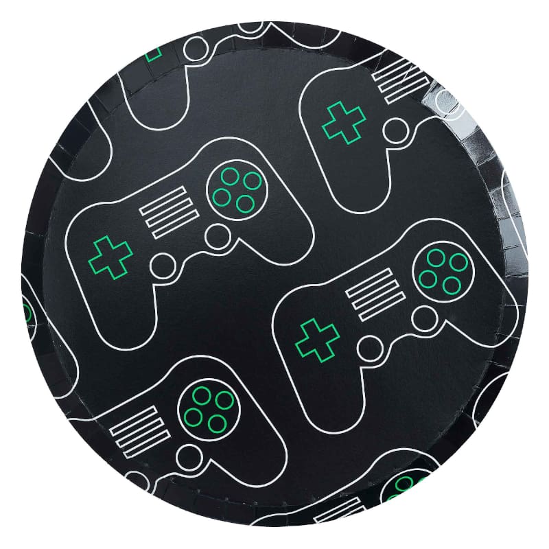 Game Controller Plates Paper Pk8