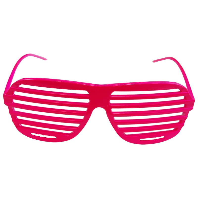 Sunglasses Slotted Neon Pink