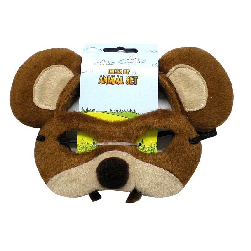 Mask and Headband Bear Brown