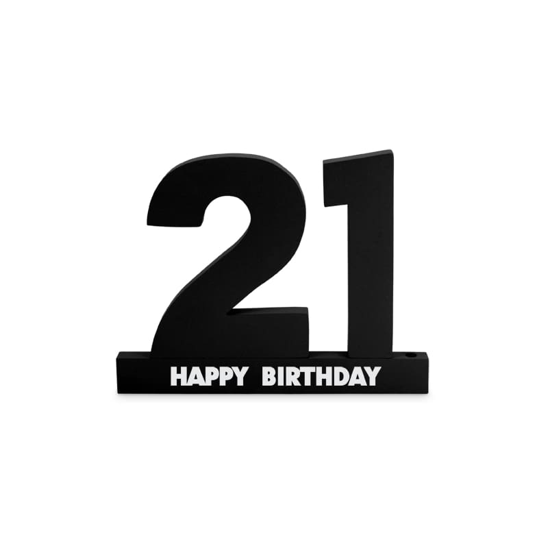 Signature Number 21st Black